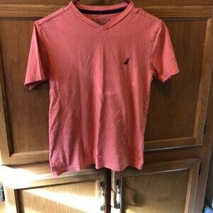 Nautica short sleeve tee size medium 10/12 kids orange/peach